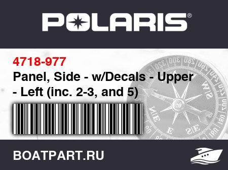 Изображение товара Panel, Side - w/Decals - Upper - Left (inc. 2-3, and 5)