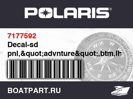 Изображение товара Decal-sd pnl,"advnture",btm,lh