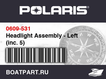 Изображение товара Headlight Assembly - Left (inc. 5)