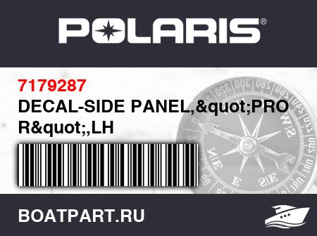 Изображение товара DECAL-SIDE PANEL,"PRO R",LH