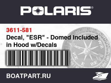 Изображение товара Decal, "ESR" - Domed Included in Hood w/Decals
