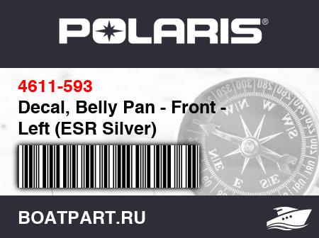 Изображение товара Decal, Belly Pan - Front - Left (ESR Silver)