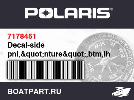 Изображение товара Decal-side pnl,"nture",btm,lh