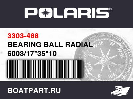 Изображение товара BEARING BALL RADIAL 6003/17*35*10
