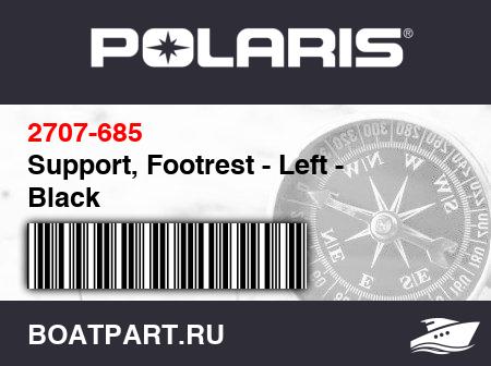 Изображение товара Support, Footrest - Left - Black
