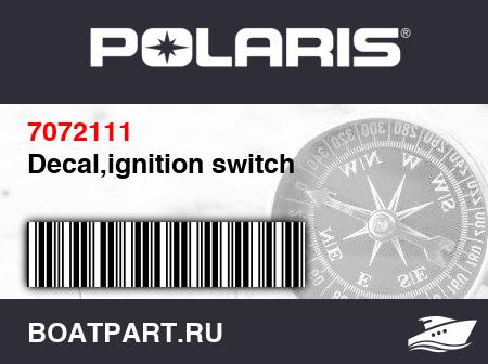 Изображение товара Decal,ignition switch