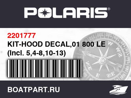 Изображение товара KIT-HOOD DECAL,01 800 LE (Incl. 5,4-8,10-13)
