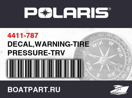 Изображение товара DECAL,WARNING-TIRE PRESSURE-TRV