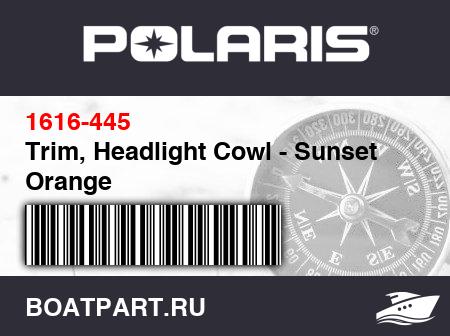 Изображение товара Trim, Headlight Cowl - Sunset Orange