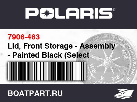 Изображение товара Lid, Front Storage - Assembly - Painted Black (Select Painted or Unpainted to match your Snowmobile)