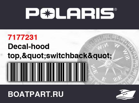 Изображение товара Decal-hood top,&quot;switchback&quot;