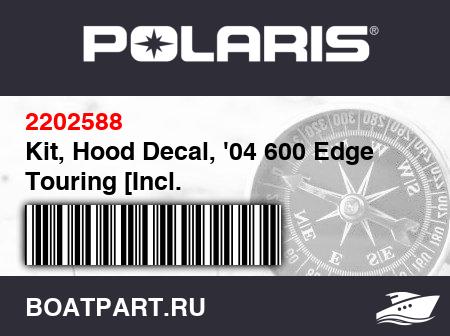 Изображение товара Kit, Hood Decal, '04 600 Edge Touring [Incl. 2,3,7,10,11,16-18,20,21,23,28]