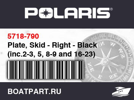 Изображение товара Plate, Skid - Right - Black (inc.2-3, 5, 8-9 and 16-23)