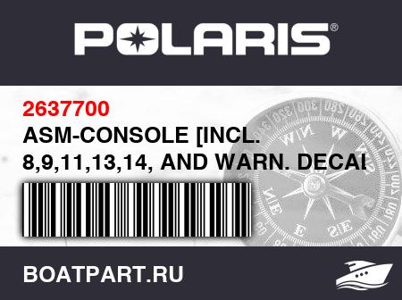Изображение товара ASM-CONSOLE [INCL. 8,9,11,13,14, AND WARN. DECAL]