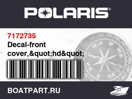 Изображение товара Decal-front cover,"hd"