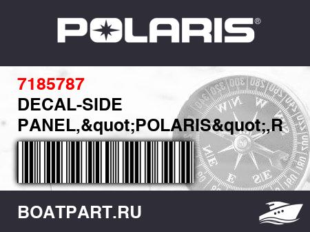 Изображение товара DECAL-SIDE PANEL,"POLARIS",RH