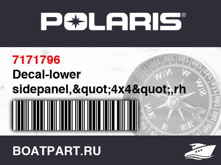 Изображение товара Decal-lower sidepanel,"4x4",rh