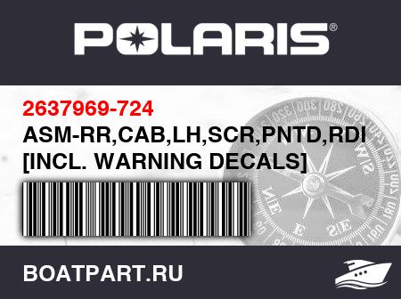 Изображение товара ASM-RR,CAB,LH,SCR,PNTD,RDRBLUE [INCL. WARNING DECALS]