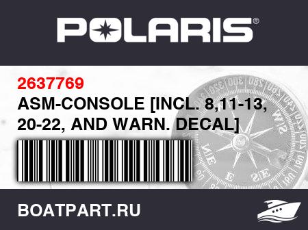 Изображение товара ASM-CONSOLE [INCL. 8,11-13, 20-22, AND WARN. DECAL]