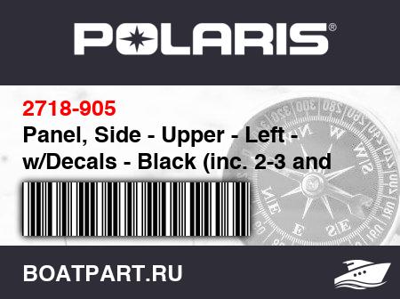 Изображение товара Panel, Side - Upper - Left - w/Decals - Black (inc. 2-3 and 5-6)