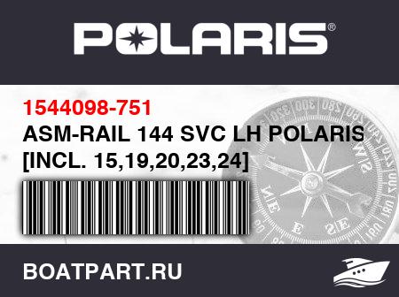 Изображение товара ASM-RAIL 144 SVC LH POLARISBLU [INCL. 15,19,20,23,24]