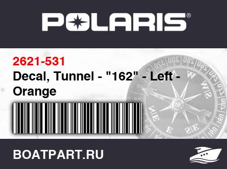 Изображение товара Decal, Tunnel - "162" - Left - Orange