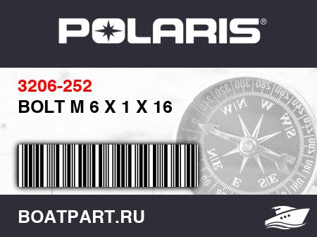 Изображение товара BOLT M 6 X 1 X 16