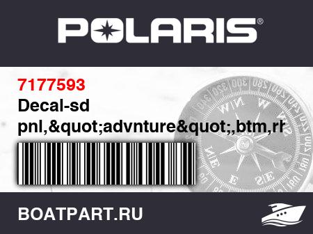 Изображение товара Decal-sd pnl,"advnture",btm,rh