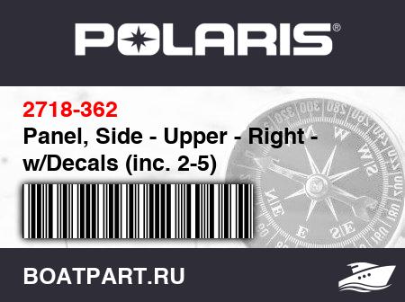 Изображение товара Panel, Side - Upper - Right - w/Decals (inc. 2-5)