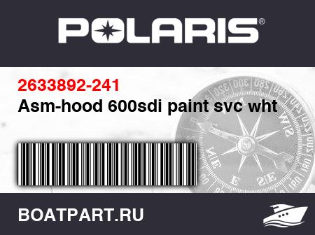 Изображение товара Asm-hood 600sdi paint svc wht