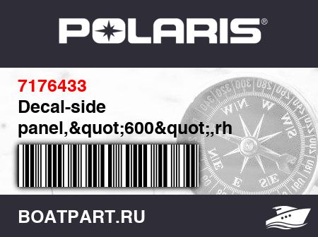 Изображение товара Decal-side panel,"600",rh