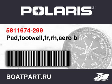Изображение товара Pad,footwell,fr,rh,aero bl