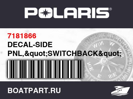 Изображение товара DECAL-SIDE PNL,&quot;SWITCHBACK&quot;,LH