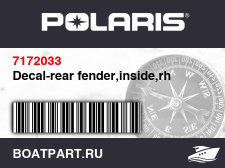 Изображение товара Decal-rear fender,inside,rh