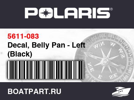 Изображение товара Decal, Belly Pan - Left (Black)