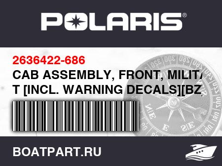 Изображение товара CAB ASSEMBLY, FRONT, MILITARY T [INCL. WARNING DECALS][BZ]