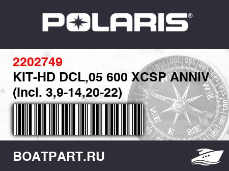 Изображение товара KIT-HD DCL,05 600 XCSP ANNIV (Incl. 3,9-14,20-22)