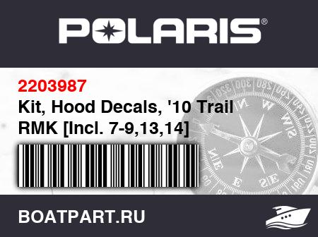 Изображение товара Kit, Hood Decals, '10 Trail RMK [Incl. 7-9,13,14]