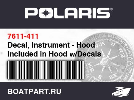 Изображение товара Decal, Instrument - Hood Included in Hood w/Decals