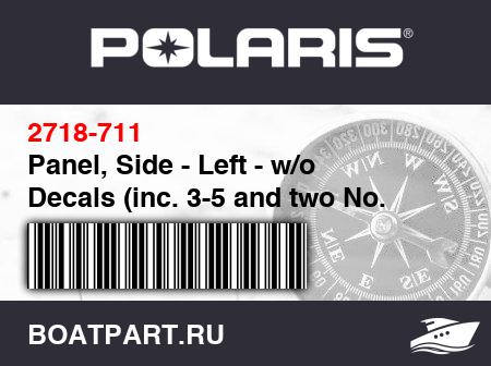 Изображение товара Panel, Side - Left - w/o Decals (inc. 3-5 and two No. 25)