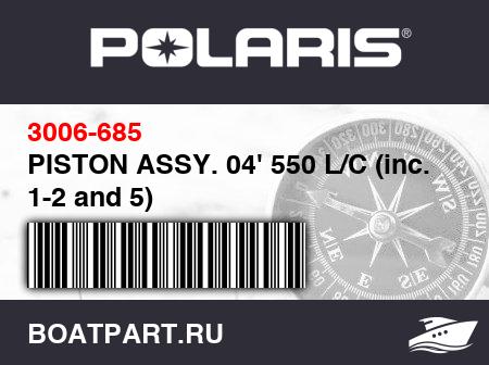 Изображение товара PISTON ASSY. 04' 550 L/C (inc. 1-2 and 5)