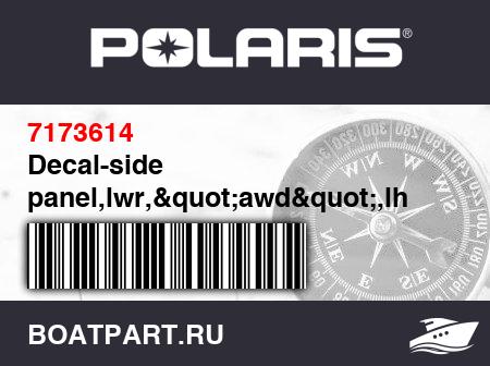 Изображение товара Decal-side panel,lwr,"awd",lh