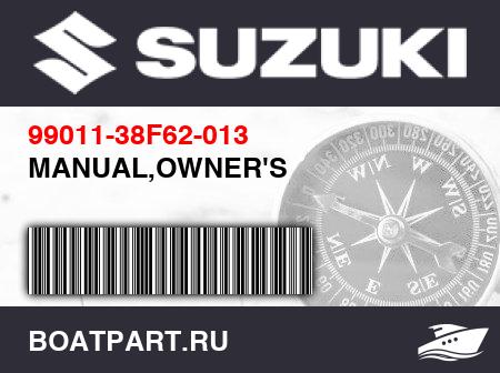 Изображение товара MANUAL,OWNER&#039;S