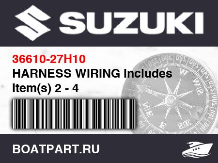 Изображение товара HARNESS WIRING Includes Item(s) 2 - 4