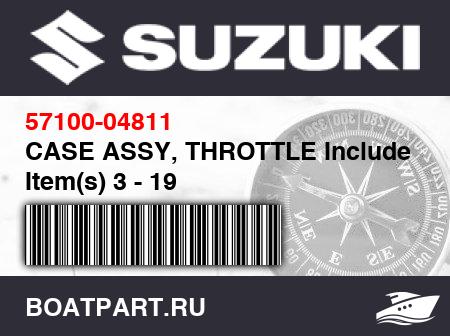 Изображение товара CASE ASSY, THROTTLE Includes Item(s) 3 - 19