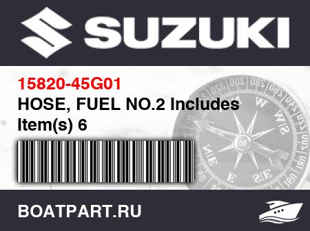 Изображение товара HOSE, FUEL NO.2 Includes Item(s) 6