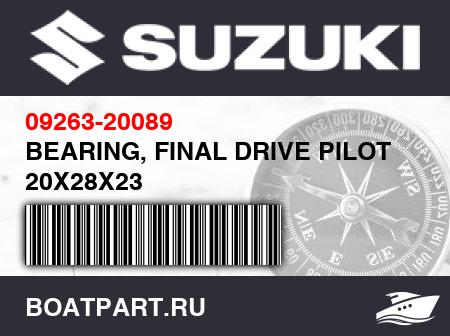 Изображение товара BEARING, FINAL DRIVE PILOT 20X28X23