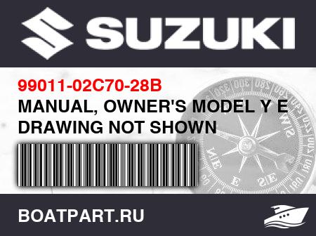 Изображение товара MANUAL, OWNER'S MODEL Y E28 DRAWING NOT SHOWN