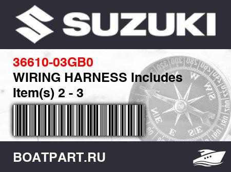 Изображение товара WIRING HARNESS Includes Item(s) 2 - 3