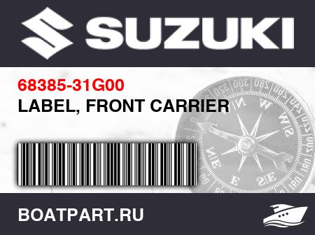 Изображение товара LABEL, FRONT CARRIER